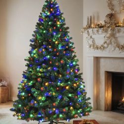 Lighted Artificial Christmas Tree with Lights